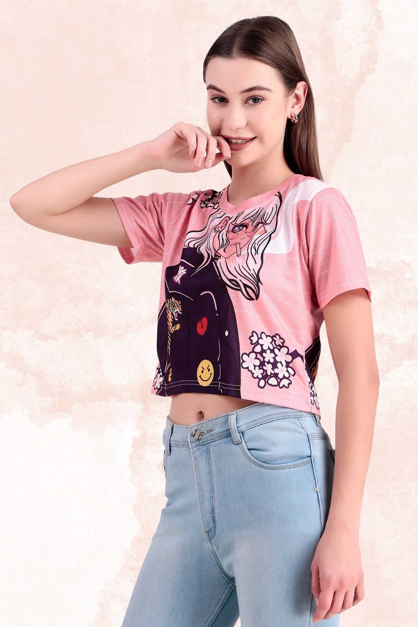 Sakura Smoke Crop Top - Print it up