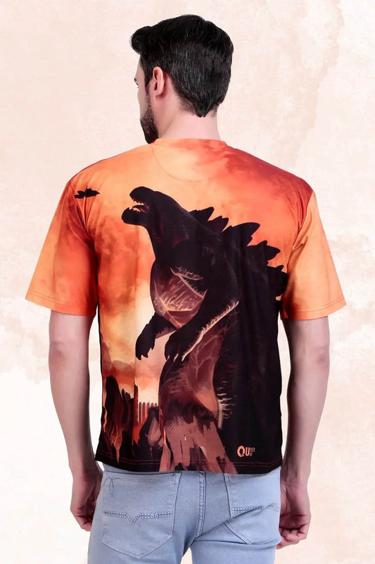 Inferno King Godzilla Oversized Tee - Print it up