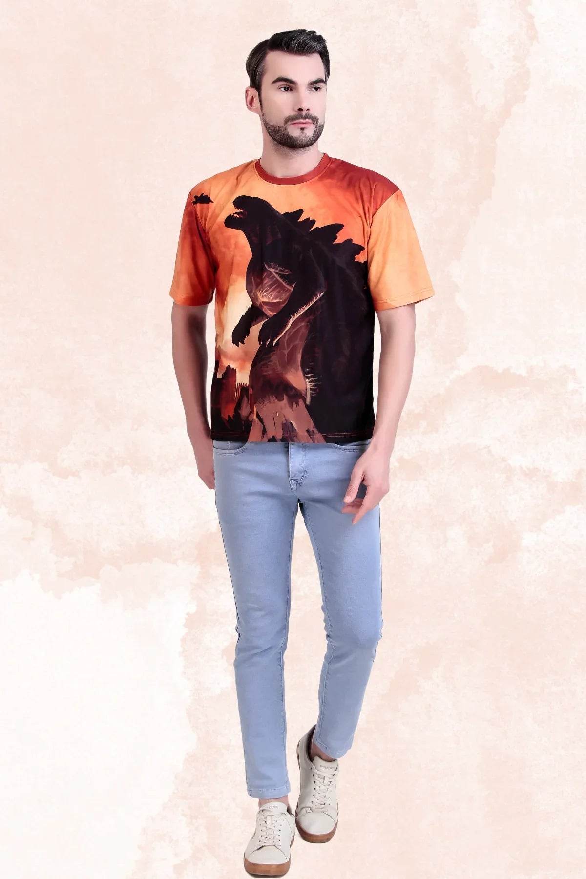 Inferno King Godzilla Oversized Tee - Print it up