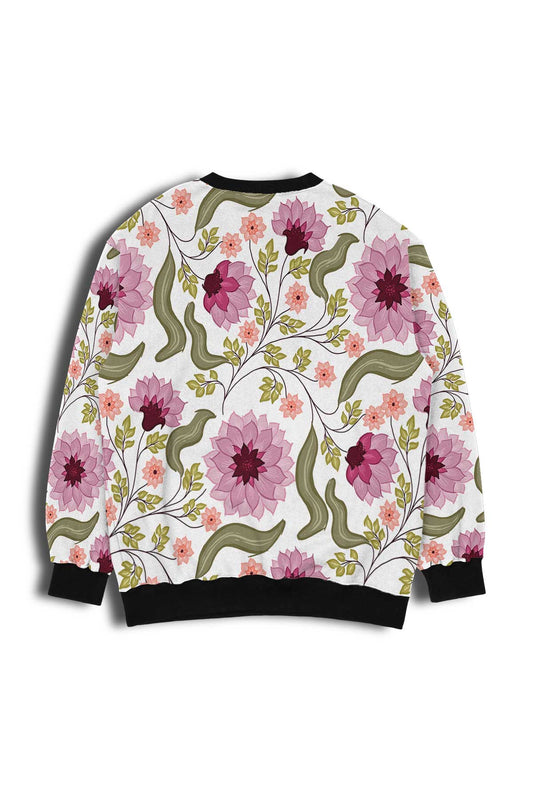 Floral-Patterned Sweatshirt outfitque