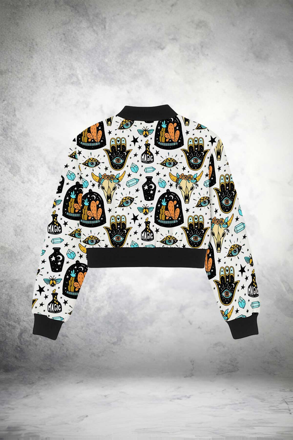 Bomber Crop Jacket Print it up