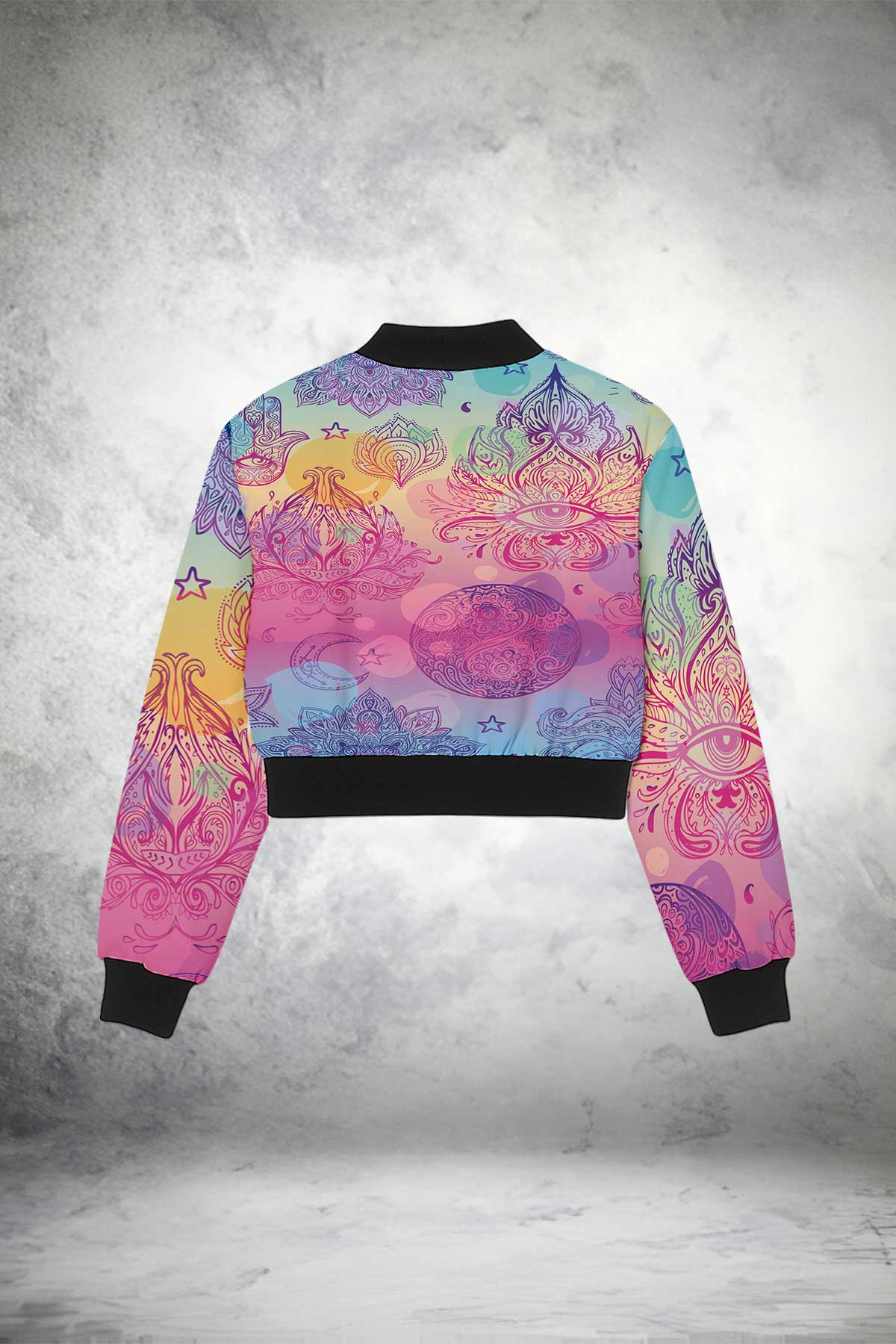 Cosmic Bloom Crop Jacket Print it up