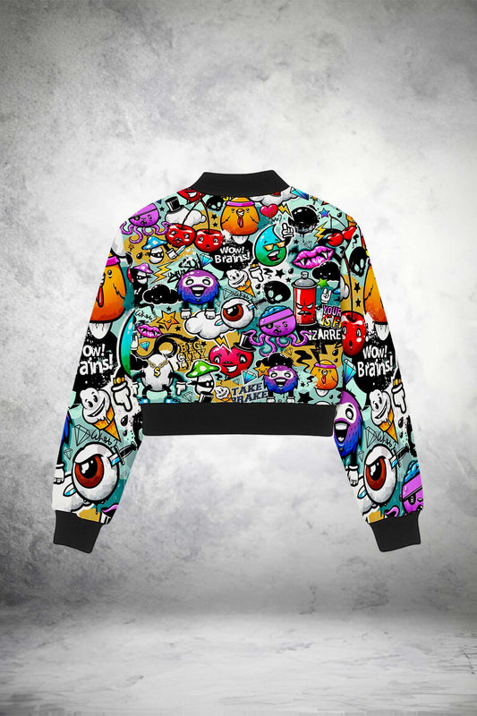 Gumball Galaxy Crop Jacket Print it up