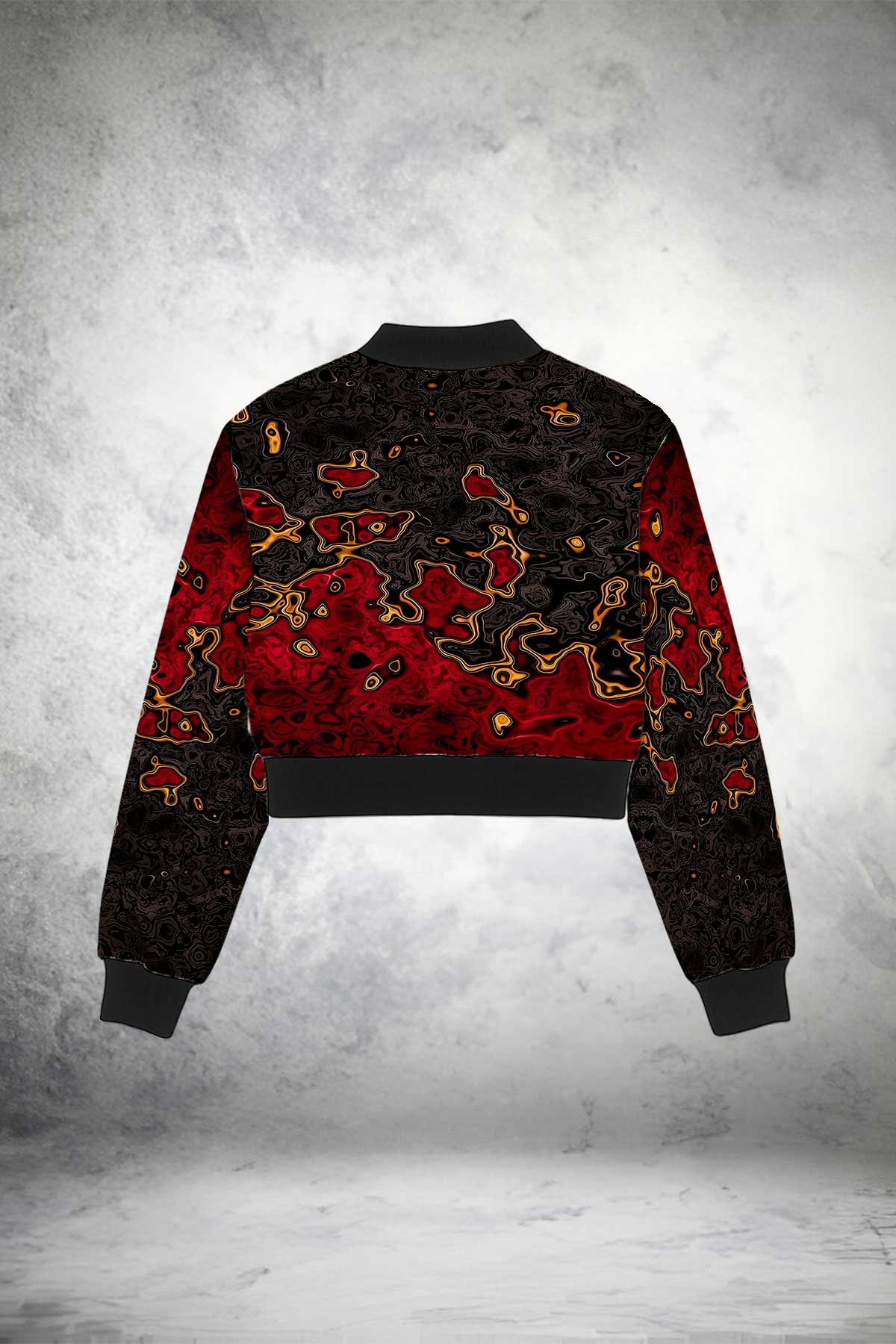 Volcanic Flow Crop Jacket (Copy) Print it up