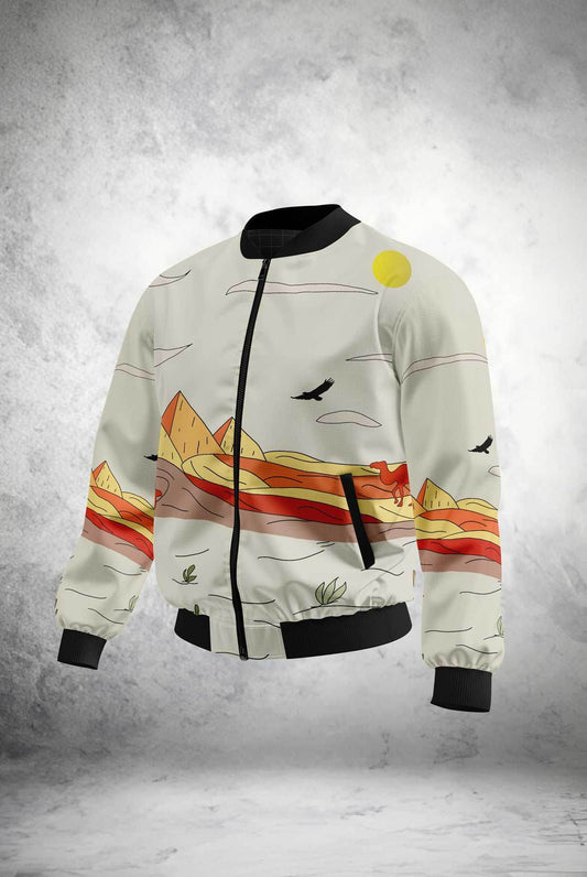 Desert Mirage Bomber Jacket - Print it upjacket