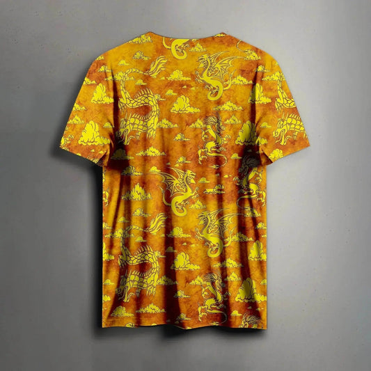 Golden Dragon Cloud Fusion Tee - Print it upregular tshirt