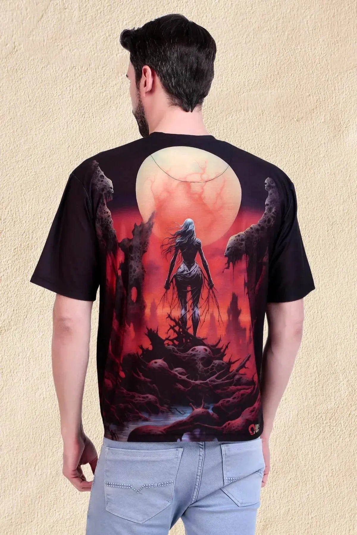 Infernal Ascendant Oversized Tee - Print it upprinted oversized