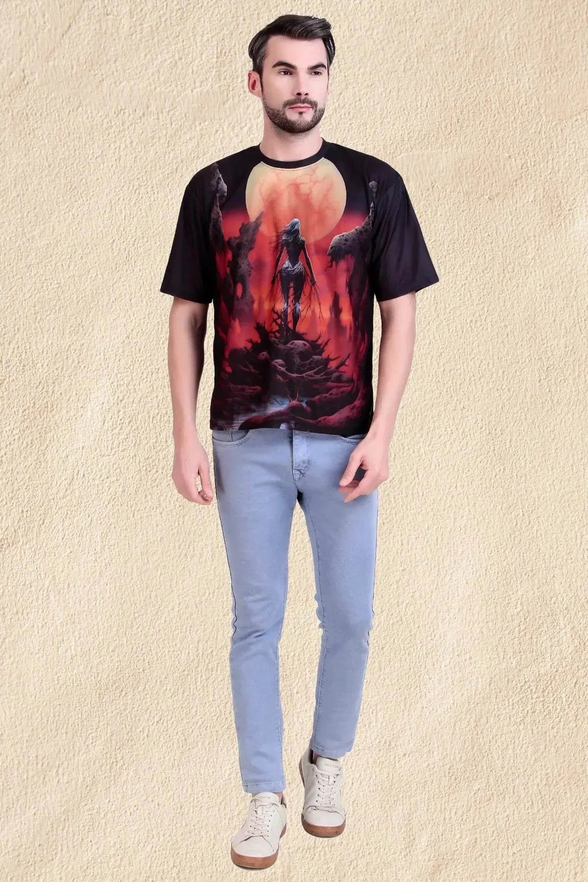 Infernal Ascendant Oversized Tee - Print it upprinted oversized