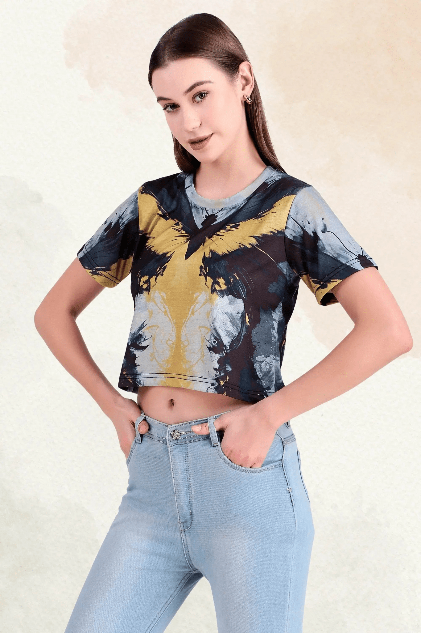 Midnight Monarch Crop Top - Print it upCROP TOP