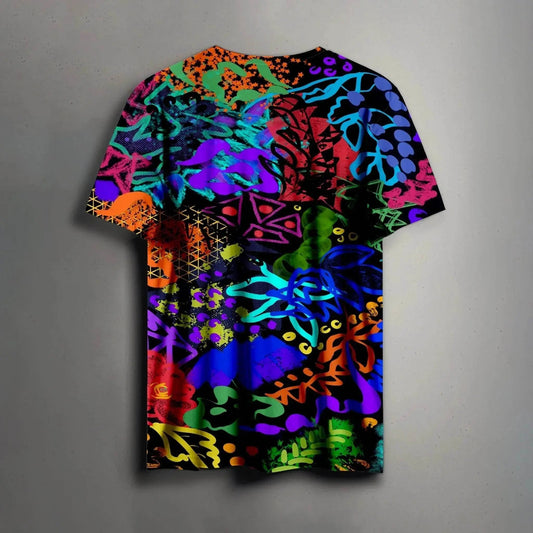 Neon Graffiti Fusion Tee - Print it upregular tshirt