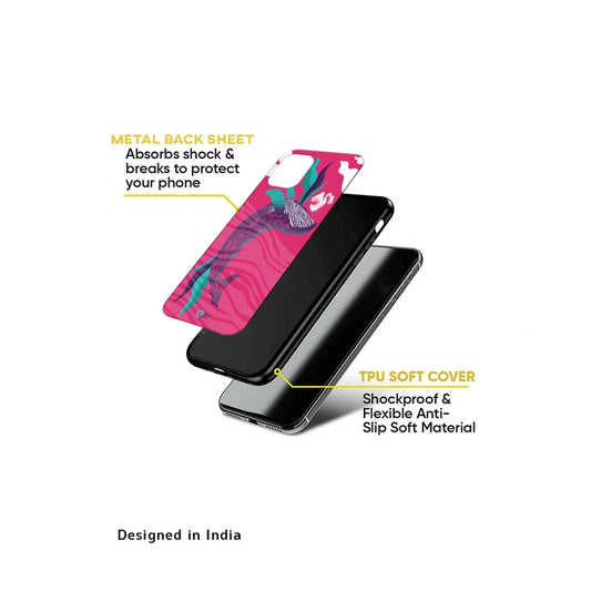 Pink Whale Metal TPU hybrid Protection Case - Print it upPhone case