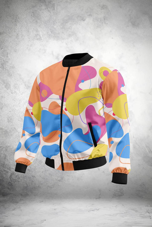 Pop Splash Bomber Jacket - Print it upjacket