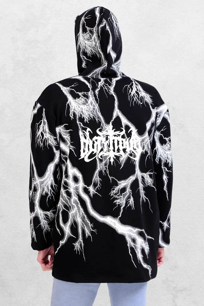 Rebellious Oversized Hoodie Jacket - Print it upHoodies