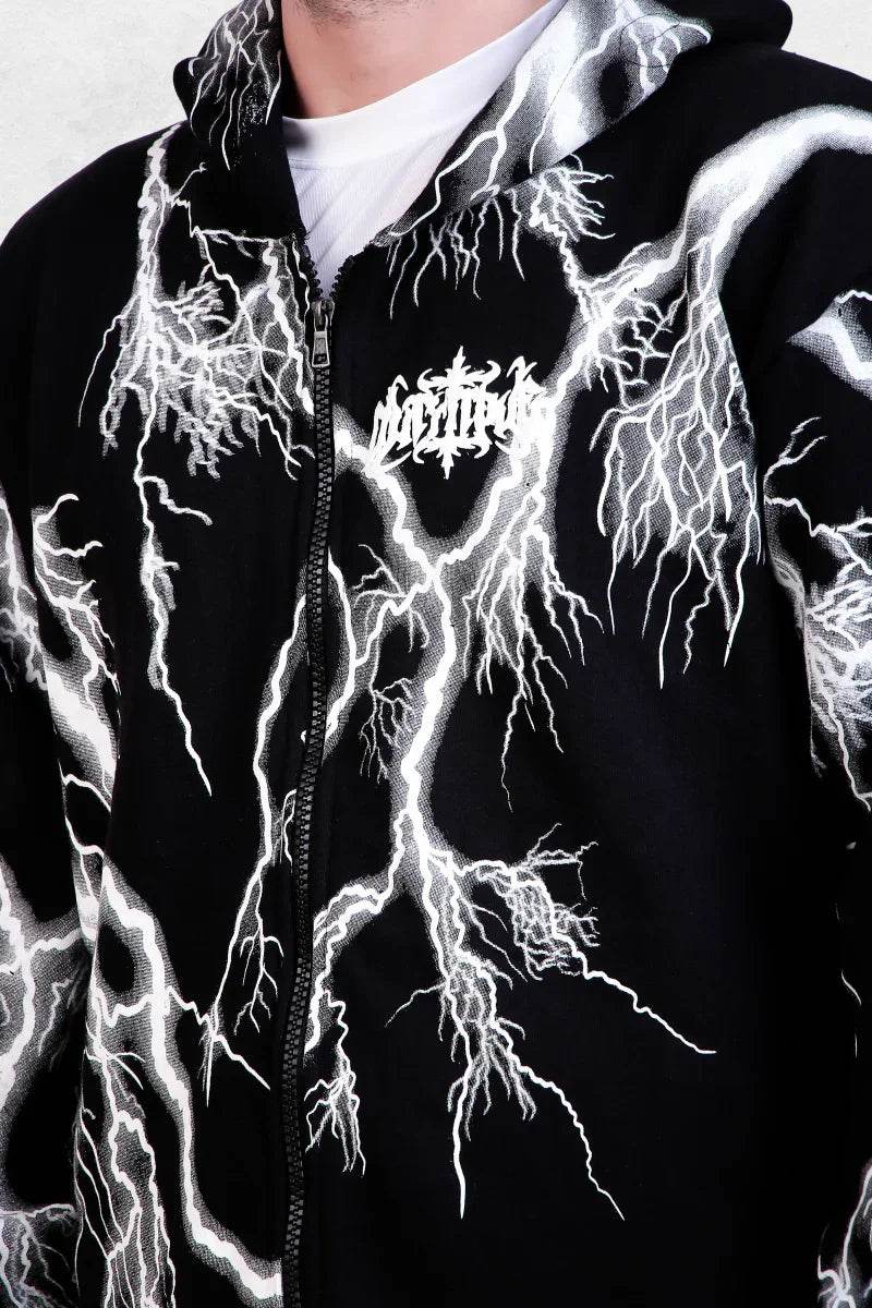 Rebellious Oversized Hoodie Jacket - Print it upHoodies