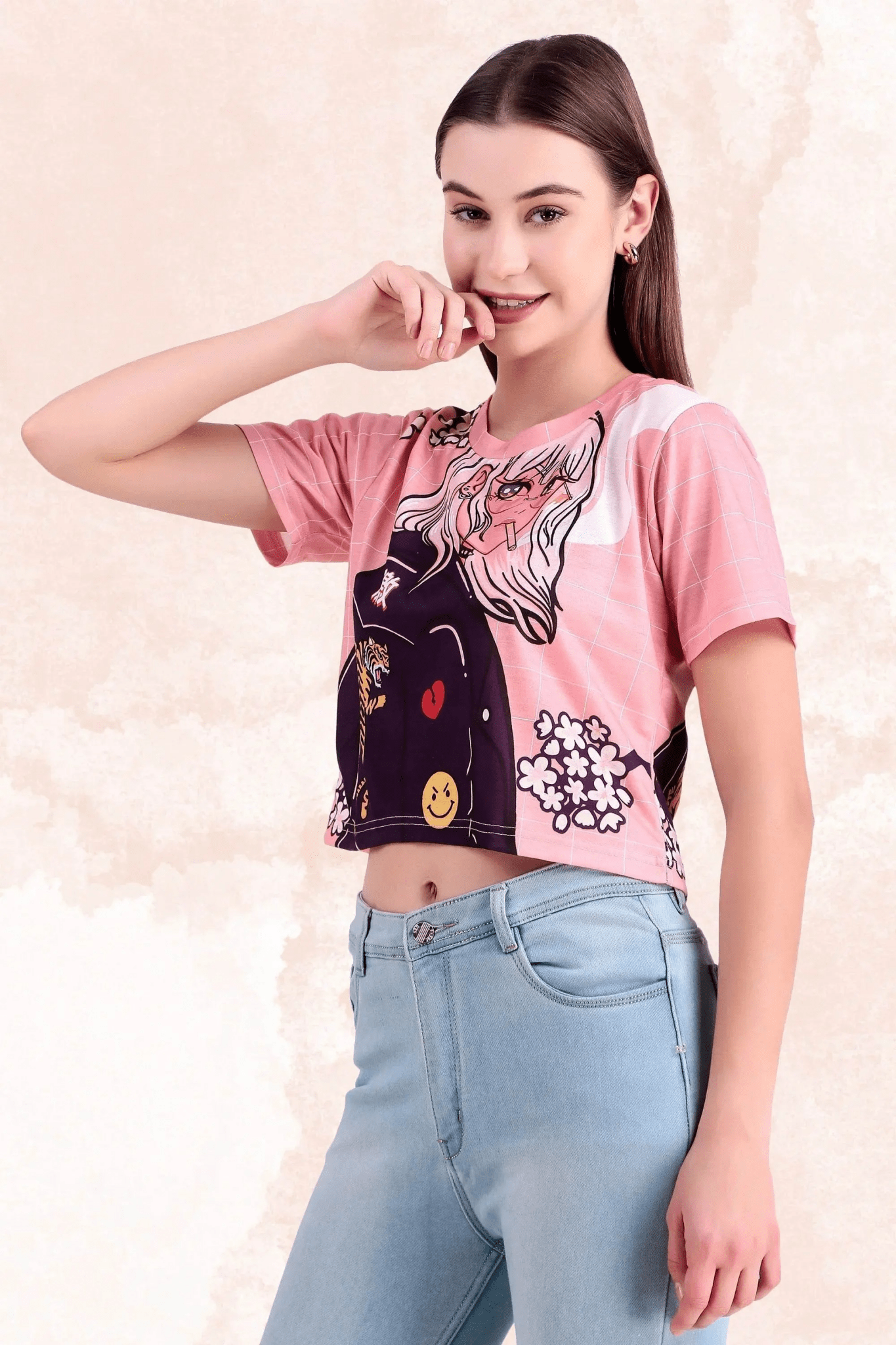 Sakura Smoke Crop Top - Print it upCROP TOP