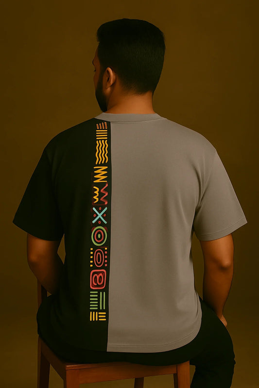 Tribal Circuit Split Tee - Print it upPrinted Tshirt