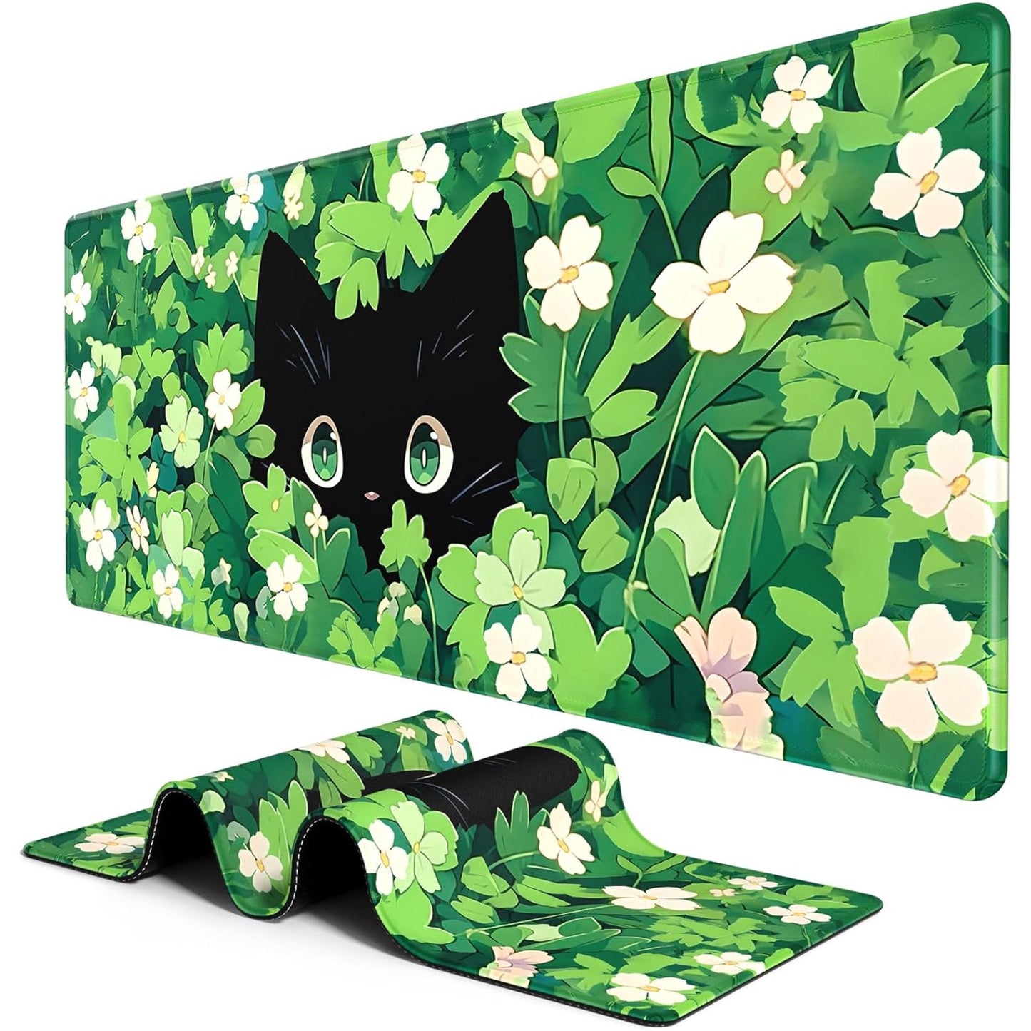 Anime Grass Cat Mousepad outfitque