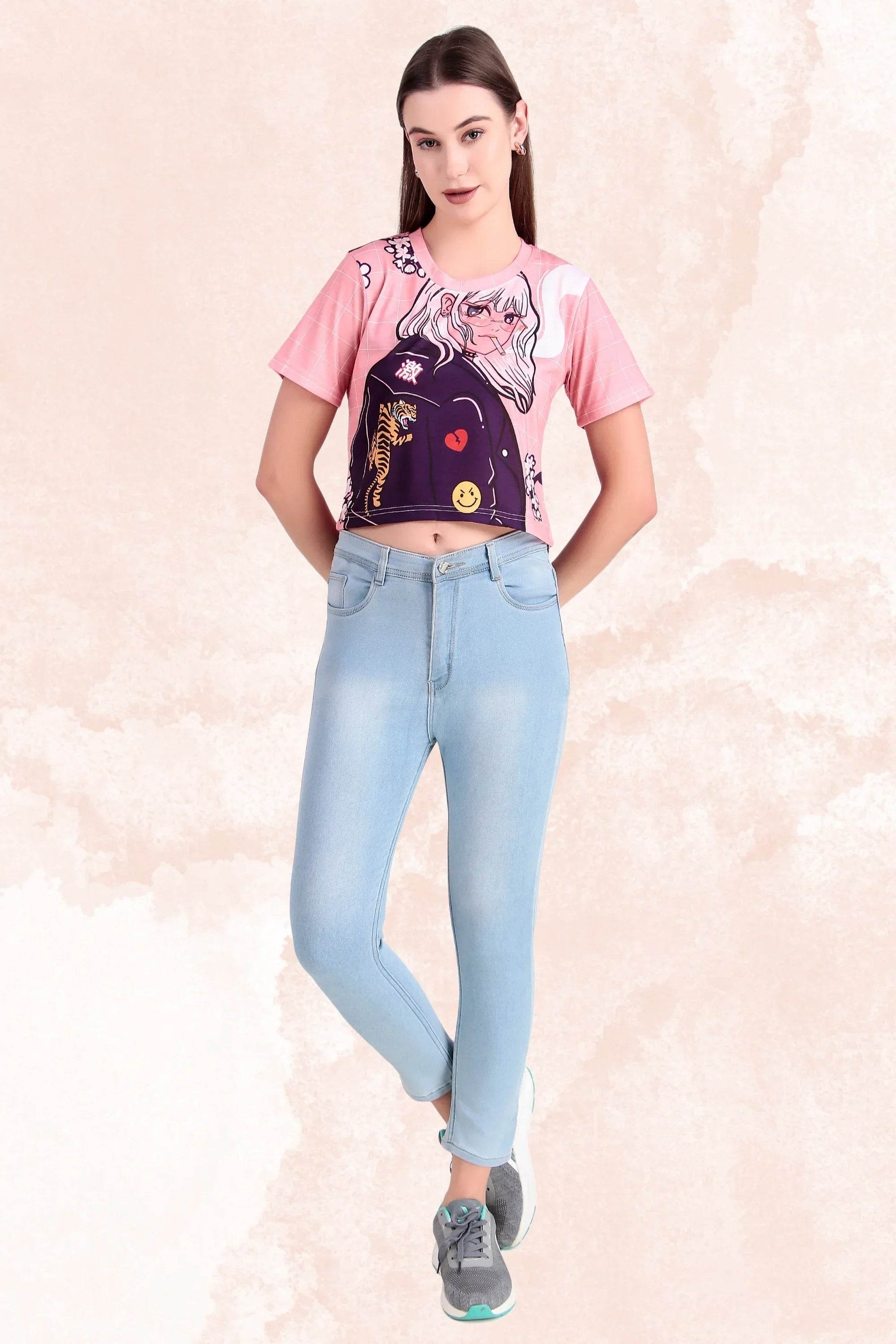 Sakura Smoke Crop Top - Print it up