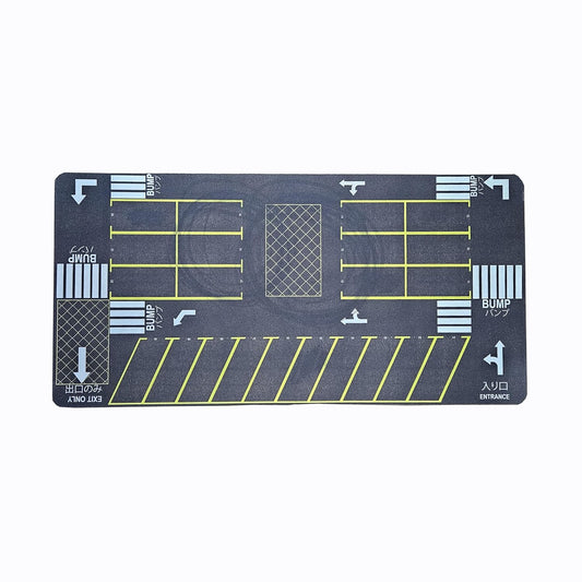 Moto Apparels Street Soul | Parking lot mat Diorama for 1/64 Scale Cars (Hotwheels,minigt,majoratte, etc) Large Size 11X22 inches **Cars not Included