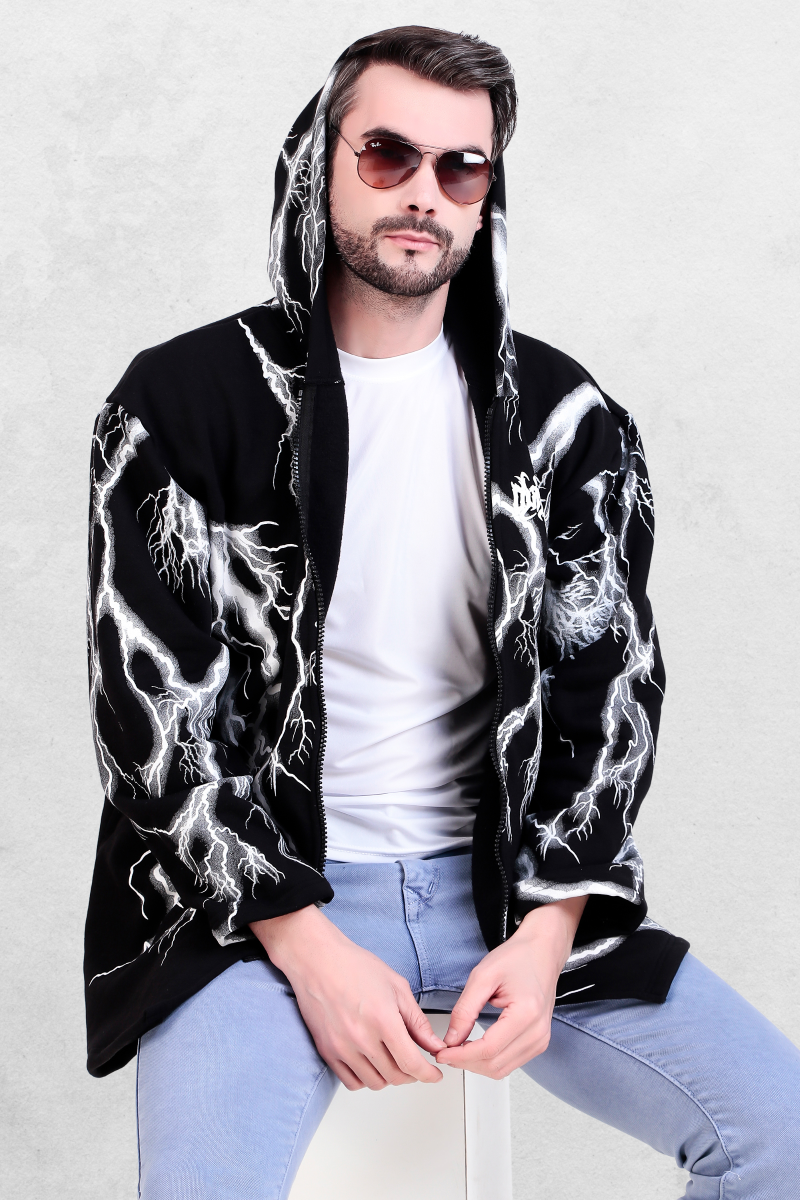 Rebellious Oversized Hoodie Jacket