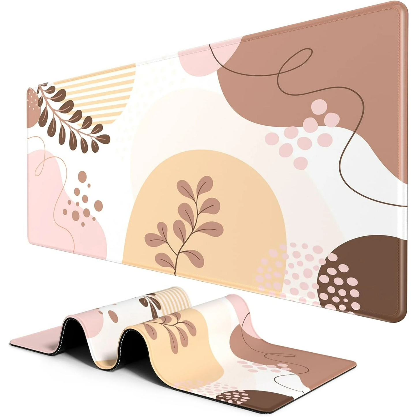 Boho Pink Abstract Flower Mousepad outfitque