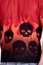 SKULLS ON FIRE OVERSIZED TSHIRT