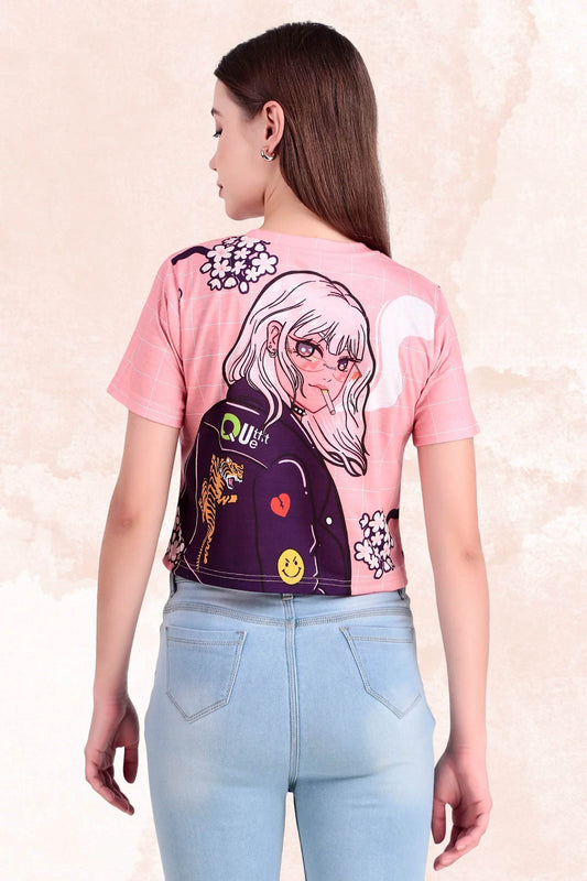 Sakura Smoke Crop Top - Print it up