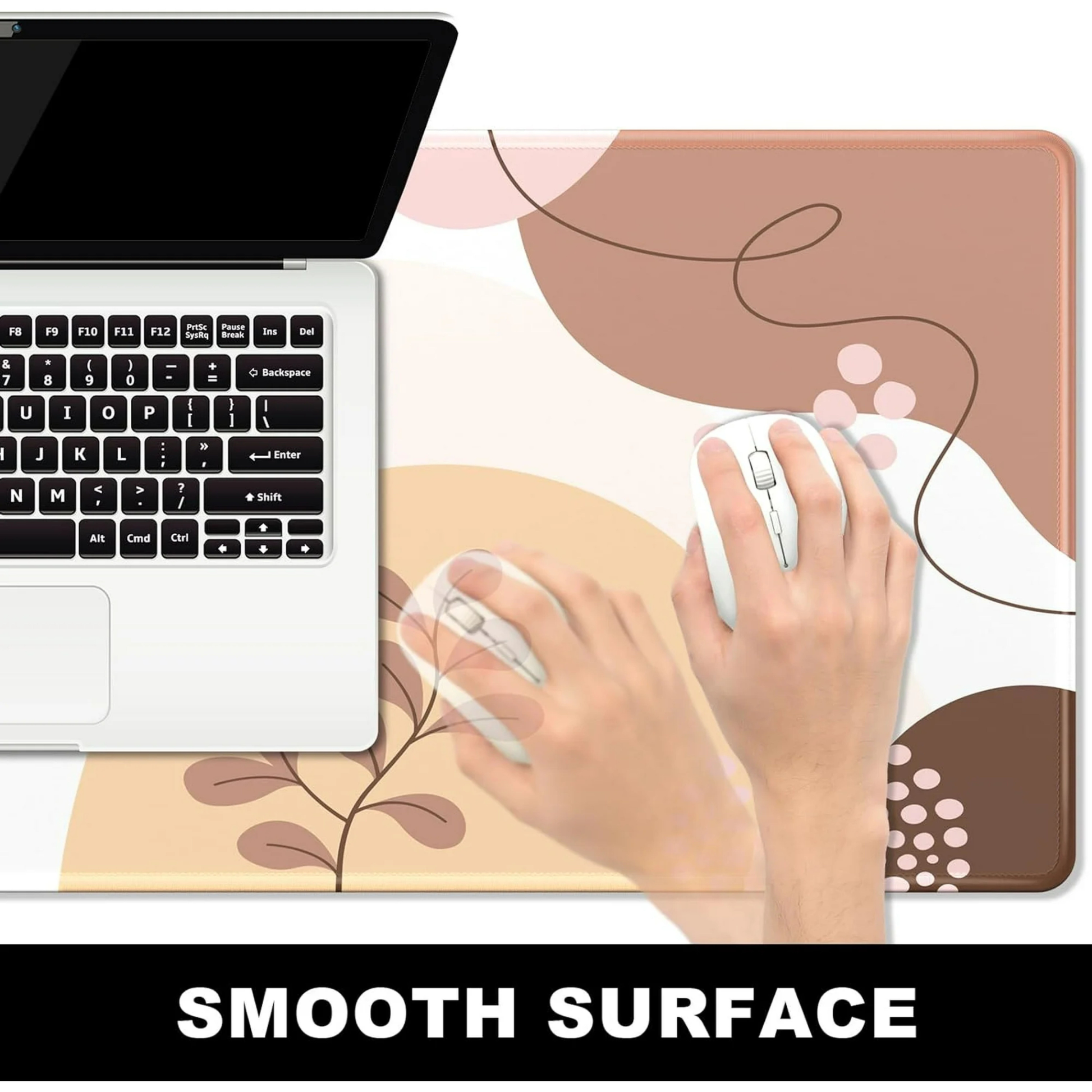 Boho Pink Abstract Flower Mousepad outfitque