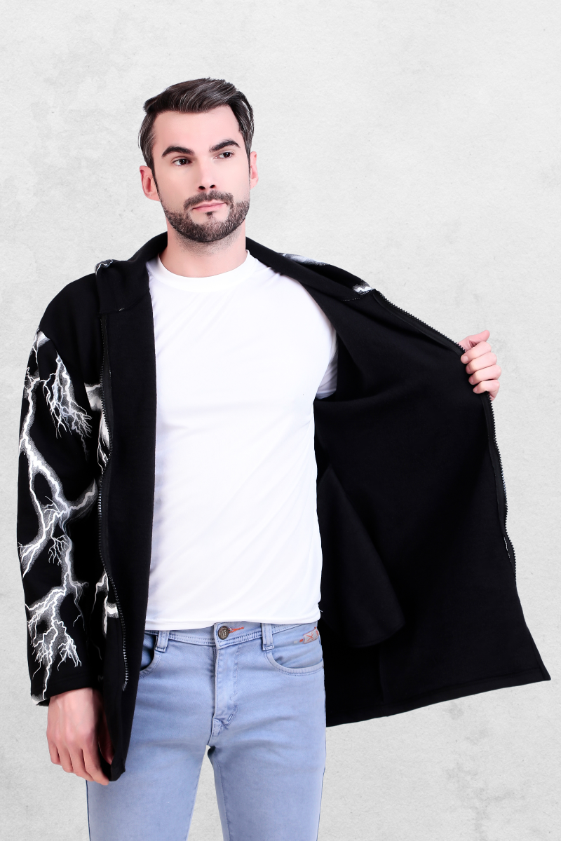 Rebellious Oversized Hoodie Jacket