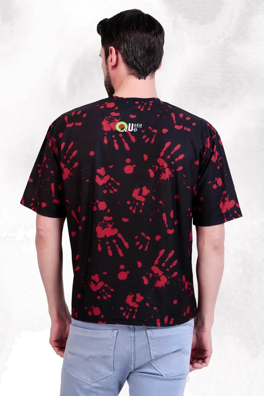 Blood Trail Oversized Tee - Print it up