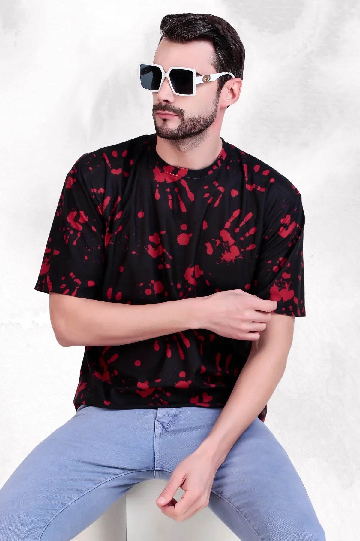 Blood Trail Oversized Tee - Print it up