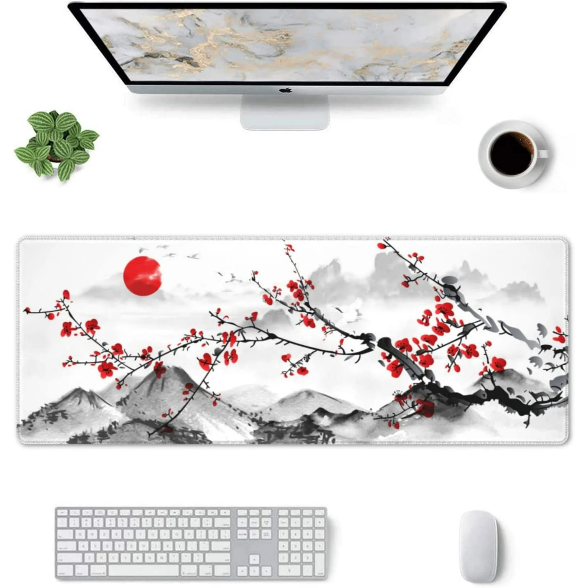 Watercolor Cherry Blossom Mousepad outfitque