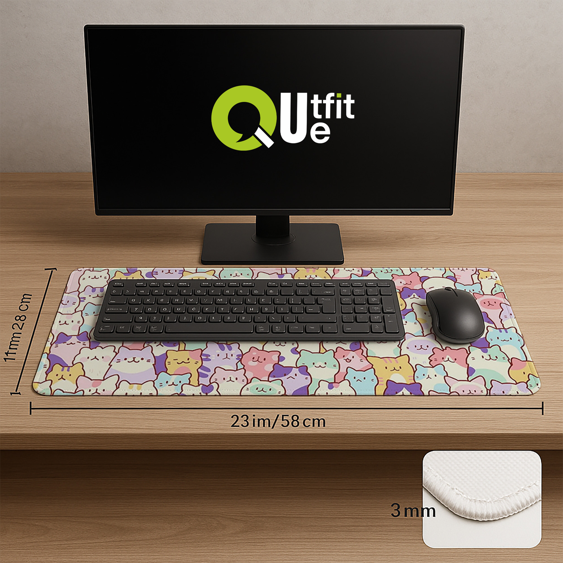 Funny cat Mousepad outfitque