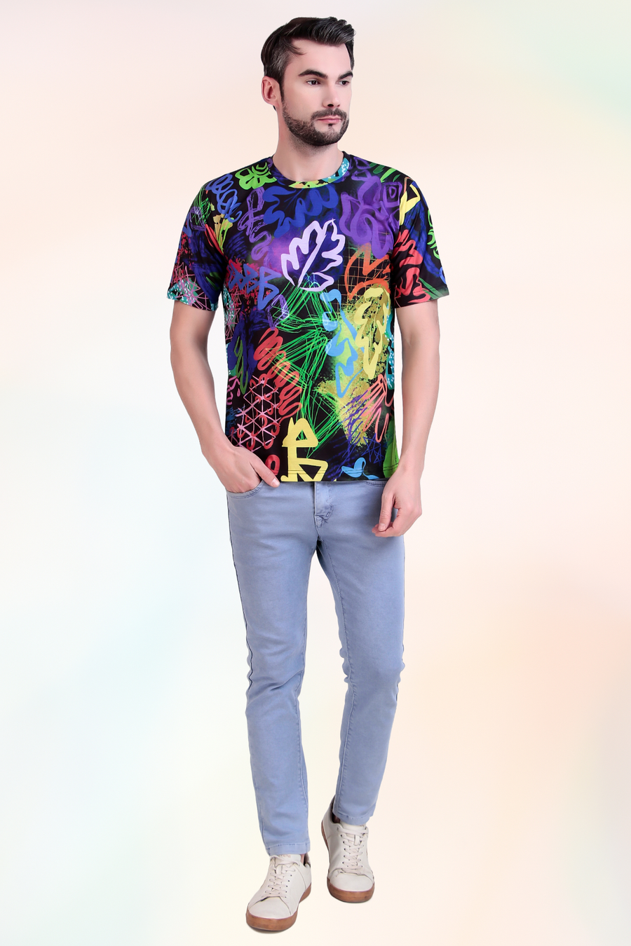 Dazzle Drape Printed Tees