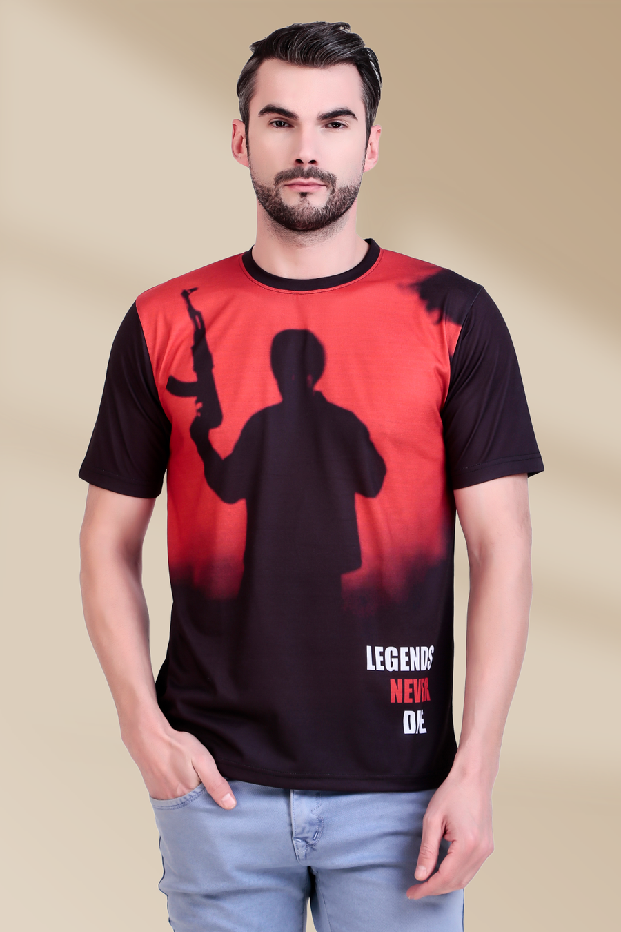 moosewala printed tshirt