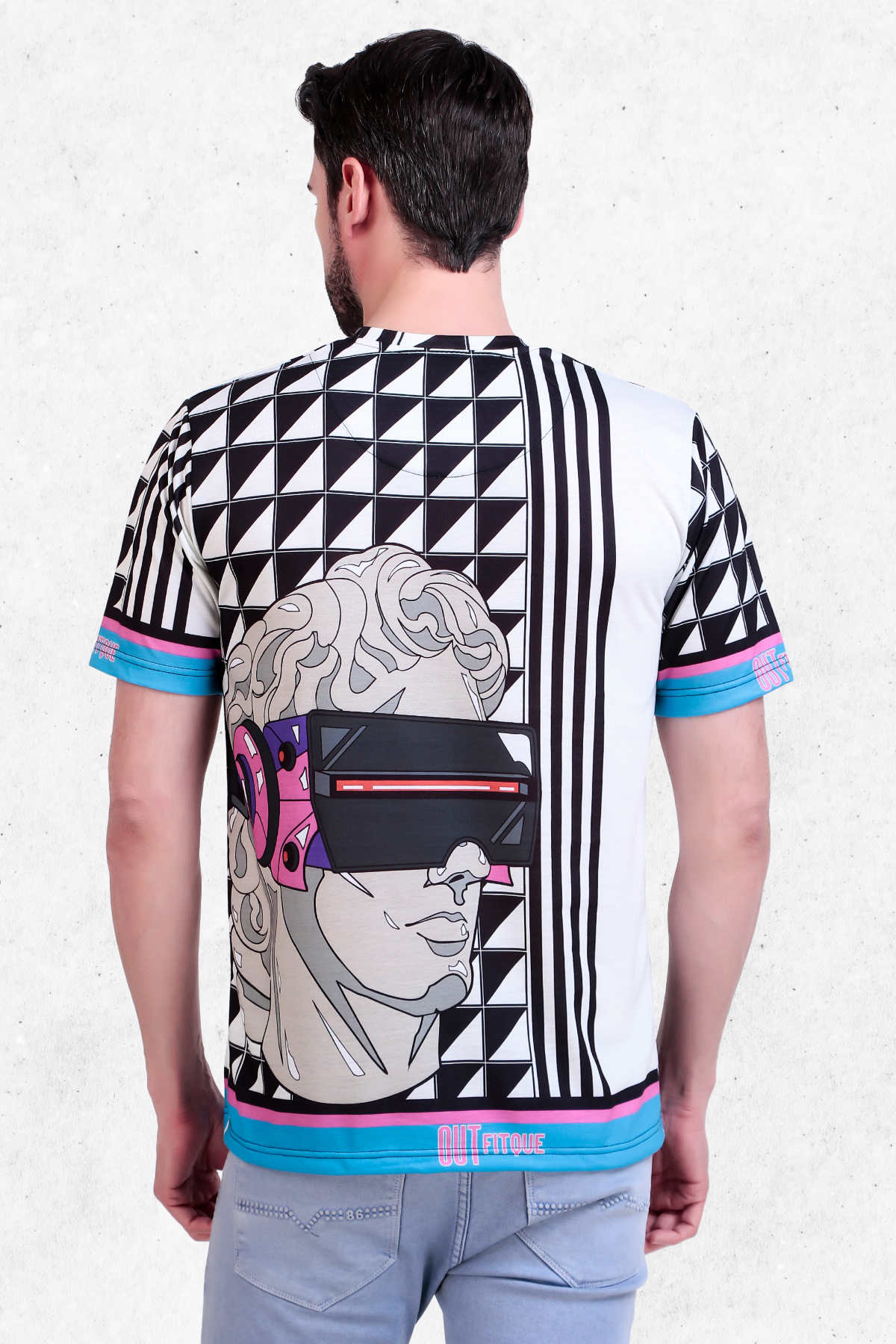 David Illustration Abstract Print Tee