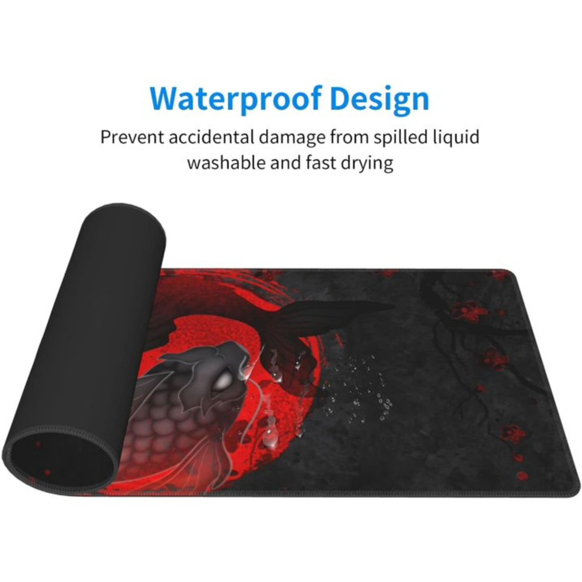 Japanese Yin And Yang Fish Mousepad outfitque