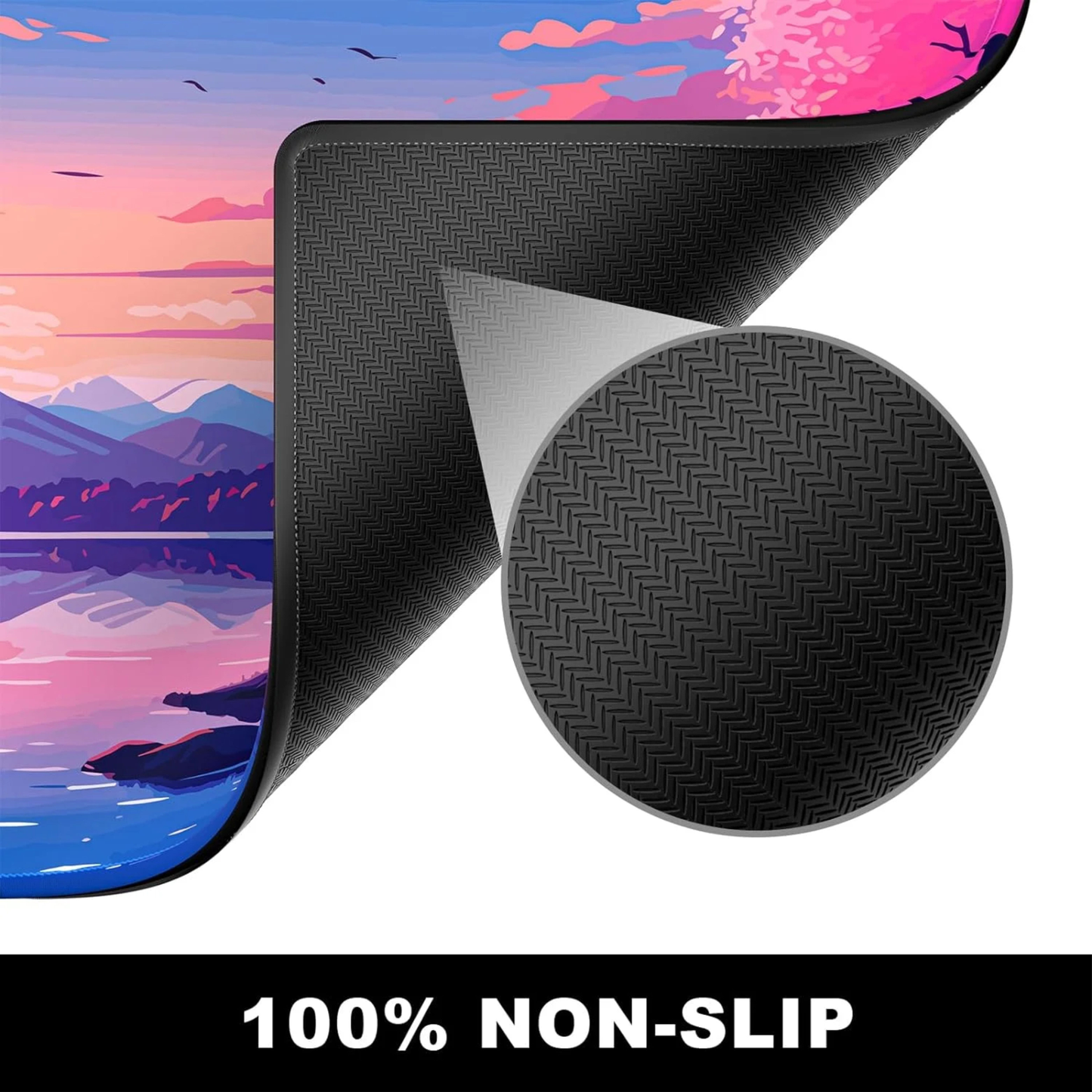 Pink Peak Reflection Mousepad outfitque