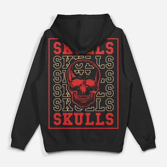Skull Art Printed Hoodie - Print it up