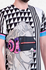 David Illustration Abstract Print Tee