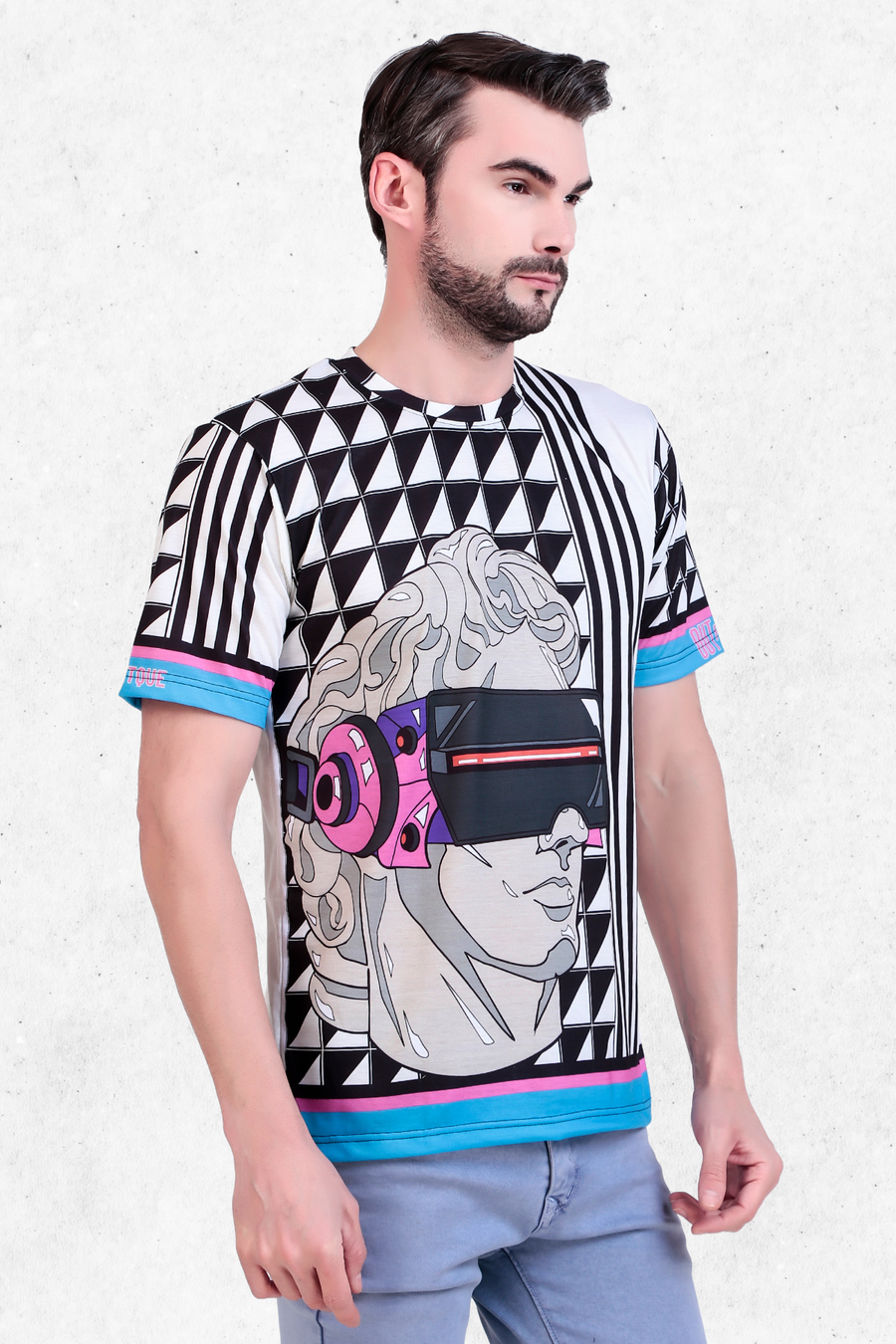 David Illustration Abstract Print Tee