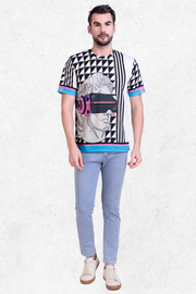 David Illustration Abstract Print Tee