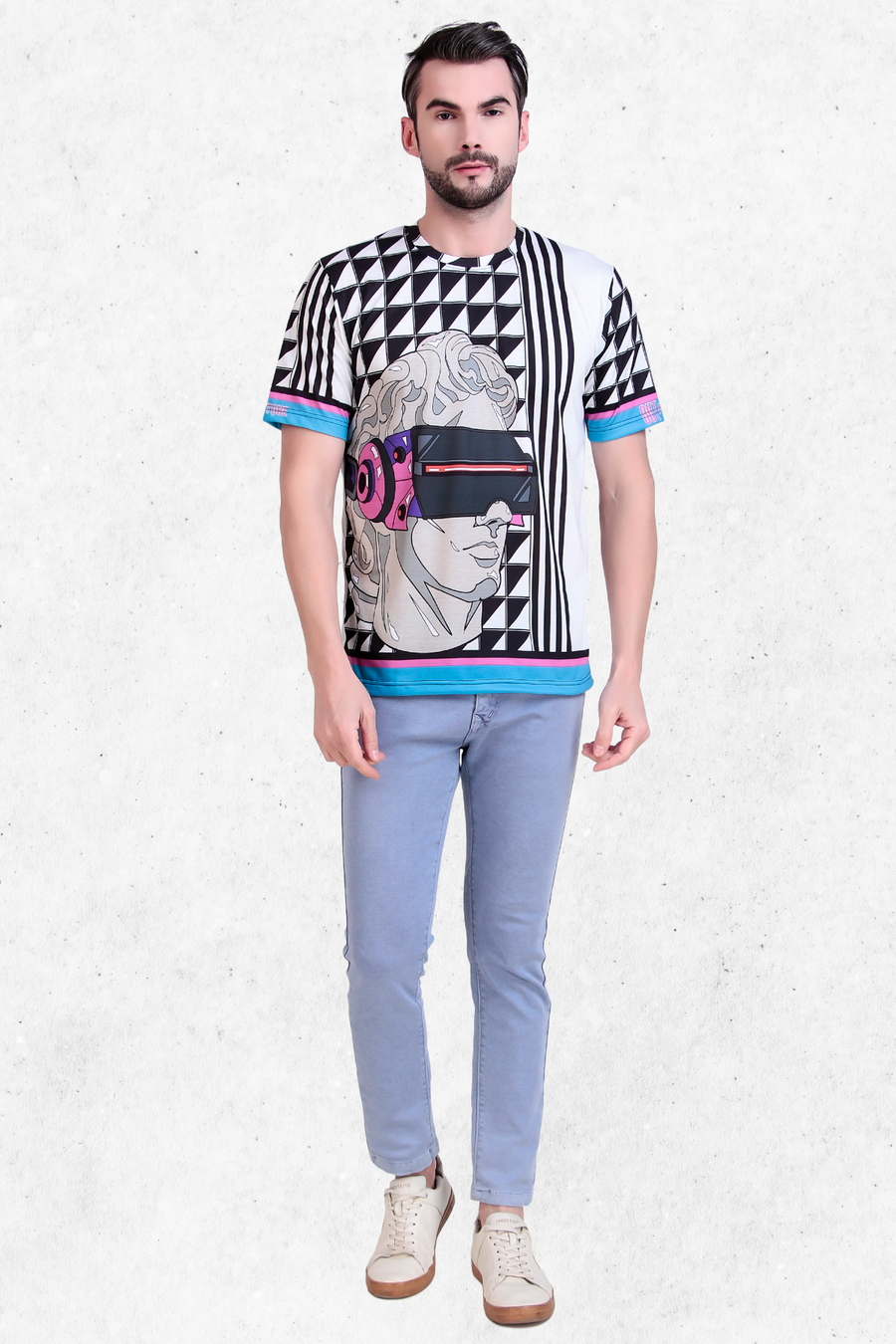David Illustration Abstract Print Tee