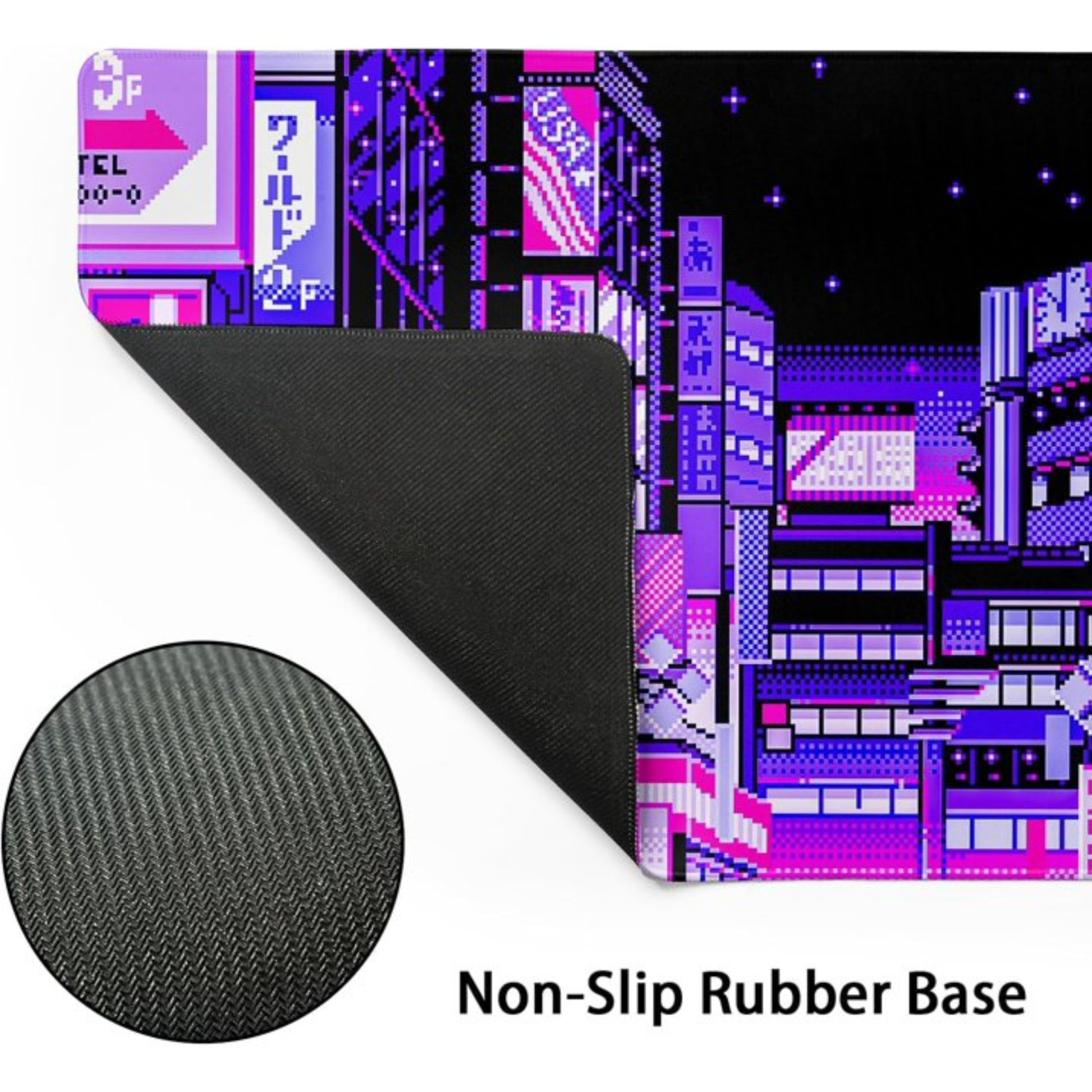 Tokyo style pixel Mousepad outfitque