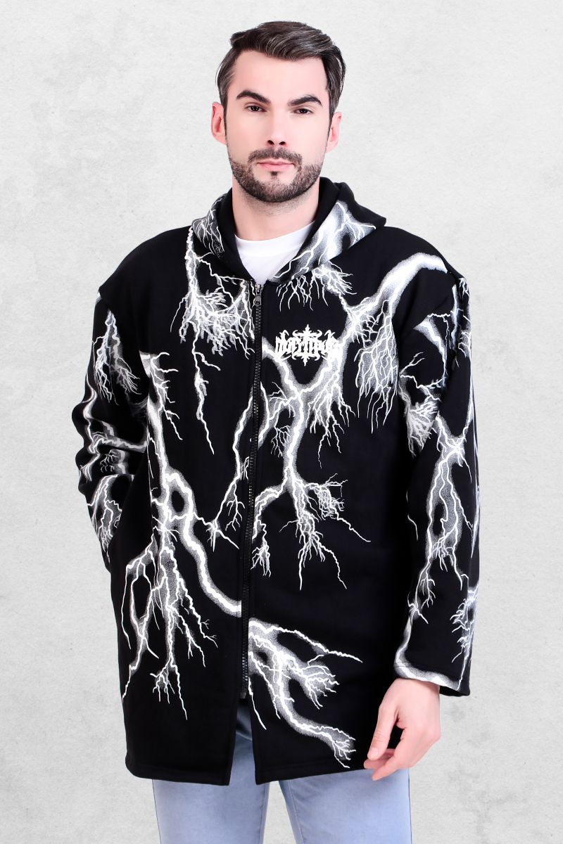 Rebellious Oversized Hoodie Jacket