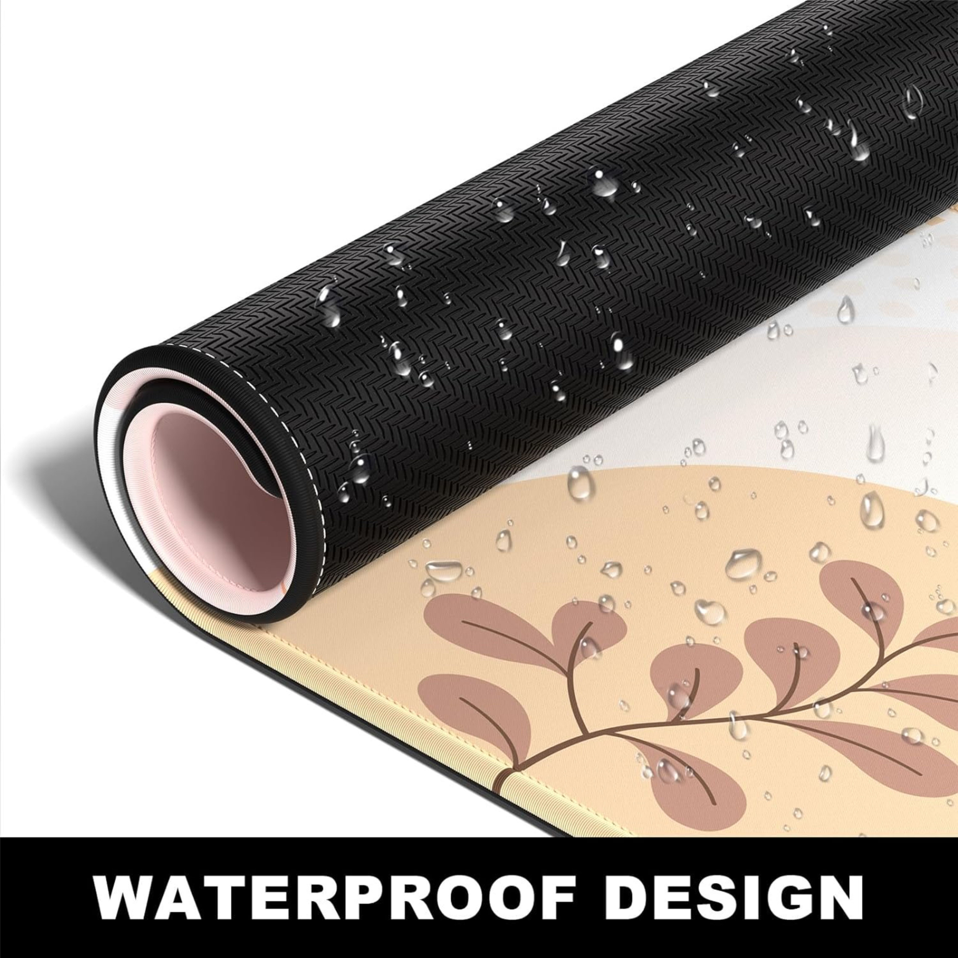 Boho Pink Abstract Flower Mousepad outfitque