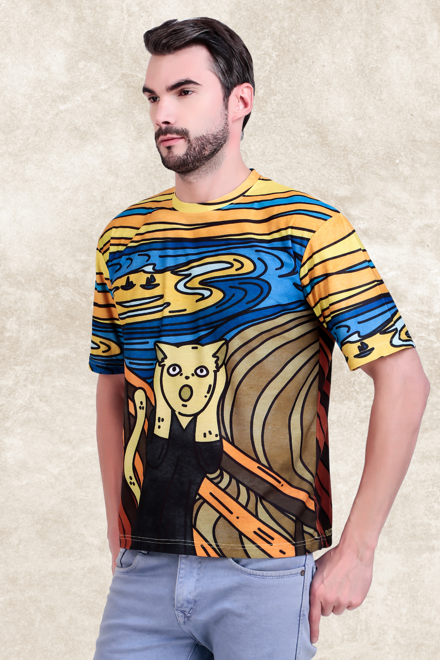 SCREAMING CAT OVERSIZED TSHIRT