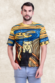 SCREAMING CAT OVERSIZED TSHIRT