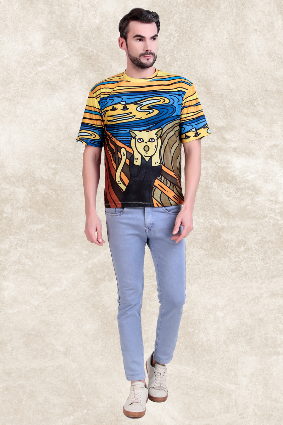SCREAMING CAT OVERSIZED TSHIRT