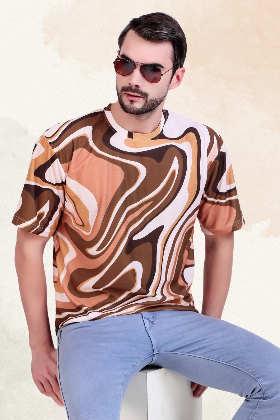 GROOVY WAVES OVERSIZED TSHIRT